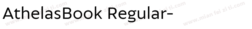 AthelasBook Regular字体转换